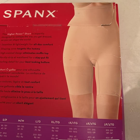 SPANX higher power short size S , brand new, not opened or ever worn. - Picture 5 of 11
